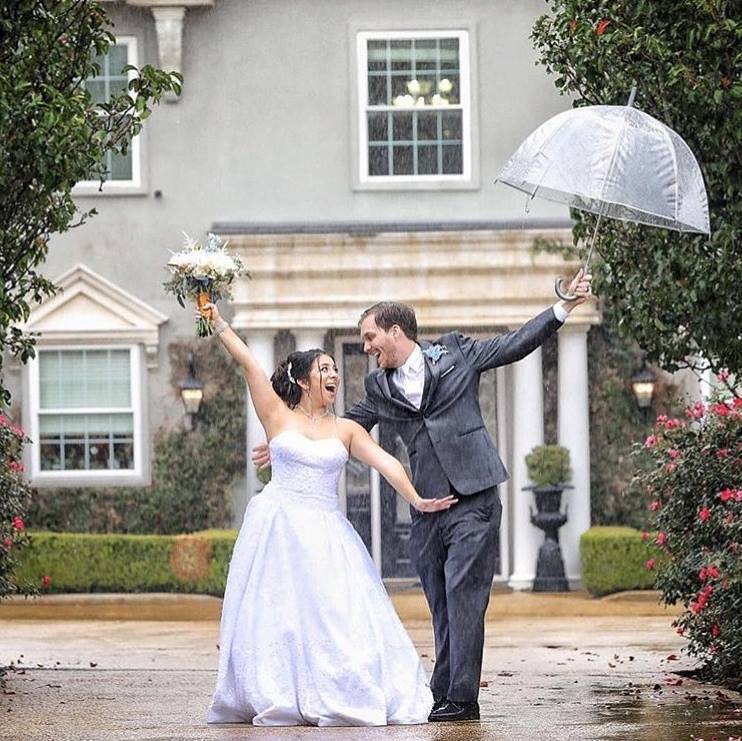 The way we see it Rain on a wedding day is good luck!